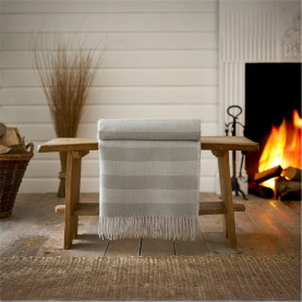 The Lyndon Company LC Elgin Throw 99 - Cream/Grey аксесоари,на,разпродажба,the,lyndon,company,lc,elgin,throw,99,cream,grey
