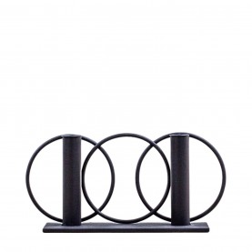 Gallery Yra Cndlstk x2 99 - Black аксесоари,на,разпродажба,gallery,yra,cndlstk,x2,99,black