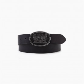 Колан Levis Men's Billy Plaque Leather Belt - Caviar колан,колани,levis,men's,billy,plaque,leather,belt,caviar