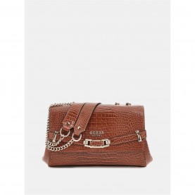 всички,чанти,guess,silvye,satchel,bag,brown,croc