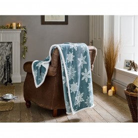 Deyongs Flurry Throw - 130x170cm - Blue коледни,опаковки,и,декорации,аксесоари,на,разпродажба,deyongs,flurry,throw,130x170cm,blue