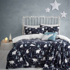 спално,бельо,и,комплекти,fusion,christmas,starry,night,duvet,cover,set,in,blue,blue