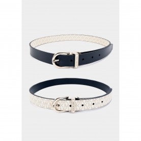 аксесоари,на,разпродажба,michael,michael,kors,mk,25mm,revrs,belt,ld99,navy,van,silver