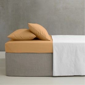спално,бельо,и,комплекти,catherine,lansfield,iron,percale,combed,extra,deep,fitted,sheet,caramel