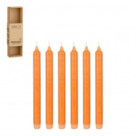 аксесоари,на,разпродажба,mica,candle,stearin,6,pieces,orange