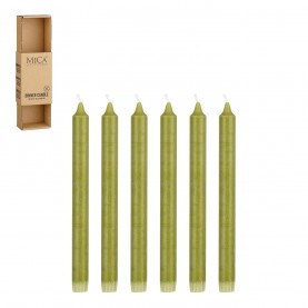 аксесоари,на,разпродажба,mica,candle,stearin,6,pieces,green
