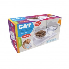Edco Cat Food Bowl Duo - None за,домашни,любимци,edco,cat,food,bowl,duo,none