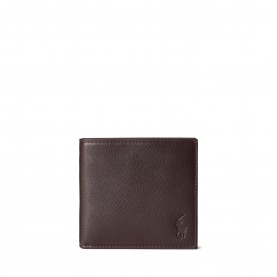 Портмоне Polo Ralph Lauren Mens Pebble Leather Billfold Wallet - Brown портмоне,портфейли,и,портмонета,мъжки,чанти,и,портмонета,polo,ralph,lauren,mens,pebble,leather,billfold,wallet,brown