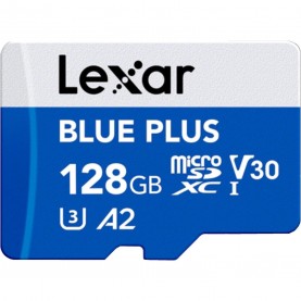 Lexar Blue Plus 128GB MicroSD Memory Card - Blue lexar,blue,plus,128gb,microsd,memory,card,blue