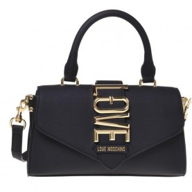 Дамска чанта Love Moschino Womens Top Handle Bag - Black дамска,чанта,всички,чанти,аксесоари,на,разпродажба,love,moschino,women,s,top,handle,bag,black
