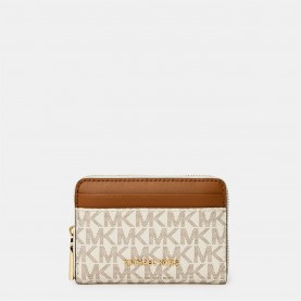 портмоне,всички,чанти,michael,michael,kors,women's,jet,set,signature,zip,around,purse,vanillaacrn149