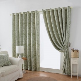alan,symonds,chenille,jacquard,lined,ring,top,eyelet,curtains,green