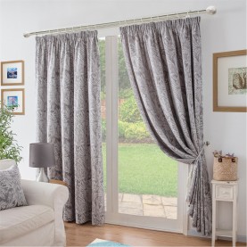 alan,symonds,chenille,jacquard,lined,pencil,pleat,curtains,silver