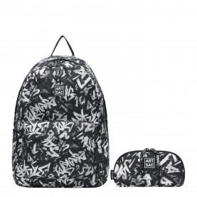 Раница Artsac Front Pocket Backpack and Pencil Case Set - Multi раница,ученически,раници,artsac,front,pocket,backpack,and,pencil,case,set,multi