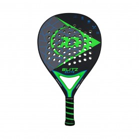 dunlop,blitz,elite,padel,racket,black,green