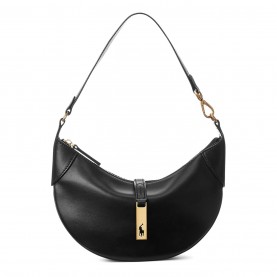 всички,чанти,polo,ralph,lauren,calfskin,mini,shoulder,bag,black