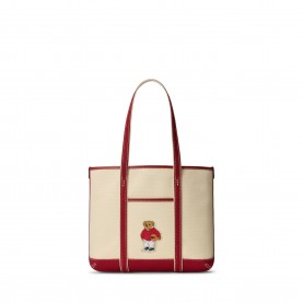 Дамска чанта Polo Ralph Lauren Womens Bear Tote Bag - Ecru дамска,чанта,всички,чанти,polo,ralph,lauren,women,s,bear,tote,bag,ecru