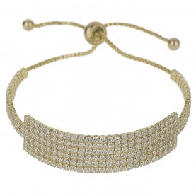 бижутерия,mason,knight,yager,six,strands,cubic,link,tie,up,bracelet,gold