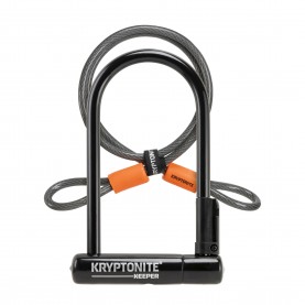 kryptonite,keeper,u,lock,with,4,foot,kryptoflex,cable,sold,secure,silver,black