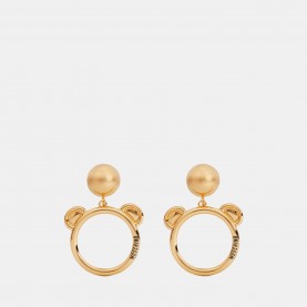 аксесоари,на,разпродажба,moschino,teddy,clip,earrings,gold,a0606