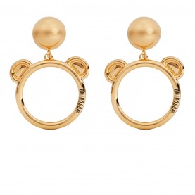 аксесоари,на,разпродажба,moschino,teddy,clip,earrings,gold,a0606