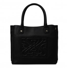 Biba Leather Padded Tote Bag - BLACK biba,leather,padded,tote,bag,black