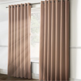 Alan Symonds Plain 95pct. Blackout Ring Top Curtains - Pink alan,symonds,plain,95pct.,blackout,ring,top,curtains,pink