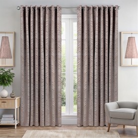 Alan Symonds Aztec 95pct. Blackout Ring Top Curtains - Rust alan,symonds,aztec,95pct.,blackout,ring,top,curtains,rust