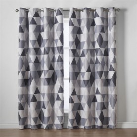 Alan Symonds Malmo 95pct. Blackout Ring Top Curtains - Charcoal alan,symonds,malmo,95pct.,blackout,ring,top,curtains,charcoal