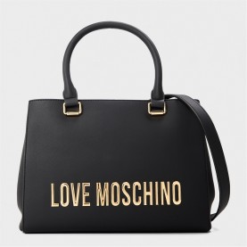 Love Moschino LM Bold TH Tote Ld61 - Black всички,чанти,аксесоари,на,разпродажба,love,moschino,lm,bold,th,tote,ld61,black