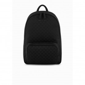 Раница Emporio Armani Men's All Over Jacquard Quilted Zip Backpack - Black 81336 раница,всички,чанти,аксесоари,на,разпродажба,emporio,armani,men's,all,over,jacquard,quilted,zip,backpack,black,81336