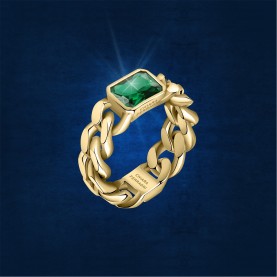 Chiara Ferragni Bossy Ring Ld99 - Yg/Green chiara,ferragni,bossy,ring,ld99,yg,green