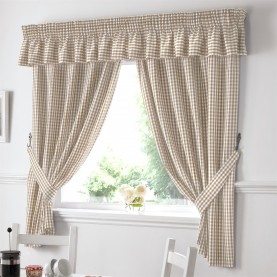 alan,symonds,gingham,kitchen,curtains,beige