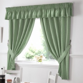 alan,symonds,gingham,kitchen,curtains,green