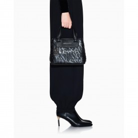 armani,exchange,shopping,bag,black