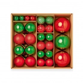 коледни,опаковки,и,декорации,аксесоари,на,разпродажба,premier,decorations,79pc,baubles,54,red,green