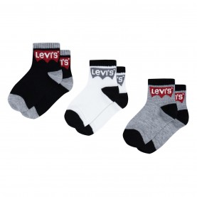 юношески,чорапи,levis,levis,3,pack,of,quarter,crew,socks,juniors,black,023