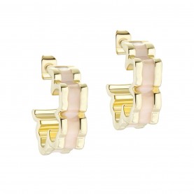 бижутерия,ted,baker,leara,lillifora,flower,hoop,earrings,gold,pink