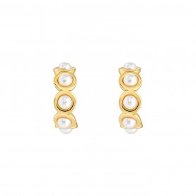 бижутерия,ted,baker,pheona,pearl,bubble,hoop,earring,gold,pearl