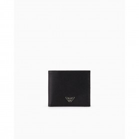 Портмоне Emporio Armani Mens Badge Billfold Wallet - Black 81072 портмоне,портфейли,и,портмонета,мъжки,чанти,и,портмонета,emporio,armani,men,s,badge,billfold,wallet,black,81072