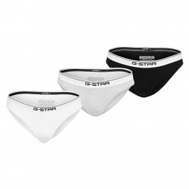 G Star Pepper 3Pk Brf Ld61 - Grey/White/Blk аксесоари,на,разпродажба,дамско,бельо,g,star,pepper,3pk,brf,ld61,grey,white,blk