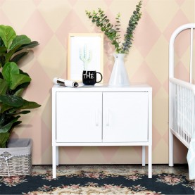 аксесоари,на,разпродажба,furniturer,metal,side,cabinet,with,dual,doors,60,x,35,x,56,cm,white