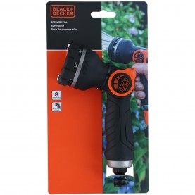 Black and Decker Spray Nozzle with Settings Gardening Essential - Black/Orange градина,/,на,открито,black,and,decker,spray,nozzle,with,settings,gardening,essential,black,orange