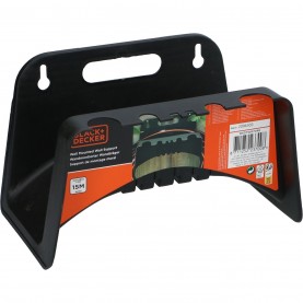 Black and Decker Wall Mounted Garden Hose Holder 23x14.5x14.5cm - Black градина,/,на,открито,black,and,decker,wall,mounted,garden,hose,holder,23x14.5x14.5cm,black