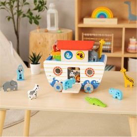 подаръци,и,играчки,игри,и,технологии,всички,игри,и,играчки,коледни,подаръци,за,деца,всички,коледни,подаръци,tooky,toys,wooden,noahs,ark,multi