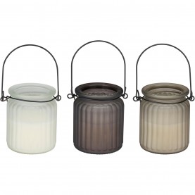 Arti Casa Set of 3 Candle Holder Jars - Multi arti,casa,set,of,3,candle,holder,jars,multi