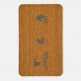 OFF WHITE Unisex Door Mat - Brown/Grey аксесоари,на,разпродажба,off,white,unisex,door,mat,brown,grey