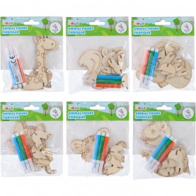 Edco 3D Animal Figure for Coloring - Multi подаръци,и,играчки,канцеларски,принадлежности,аксесоари,за,училище,учебни,помагала,аксесоари,на,разпродажба,edco,3d,animal,figure,for,coloring,multi