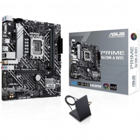ASUS PRIME H610M-A WIFI Intel H610 (LGA 1700) mATX motherboard - Black asus,prime,h610m,a,wifi,intel,h610,(lga,1700),matx,motherboard,black