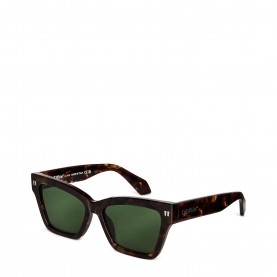 Off White Cincinnati 53 - Tortoise Shell Acetate Made in Italy Cat Eye Sunglasses - 6055 Havana off,white,cincinnati,53,tortoise,shell,acetate,made,in,italy,cat,eye,sunglasses,6055,havana